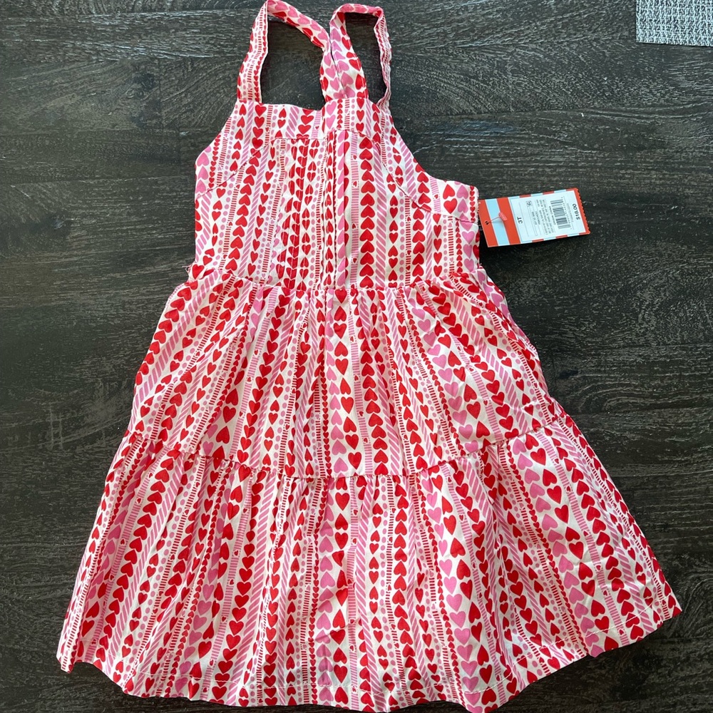 NWT Pink Heart Patterned sun Dress